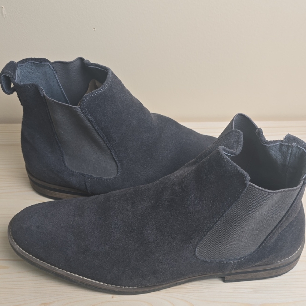 Bruno Mark Men's Suede Chelsea Boots - Black